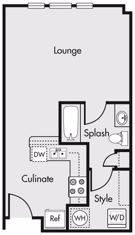 Studio A2 356C floor plan